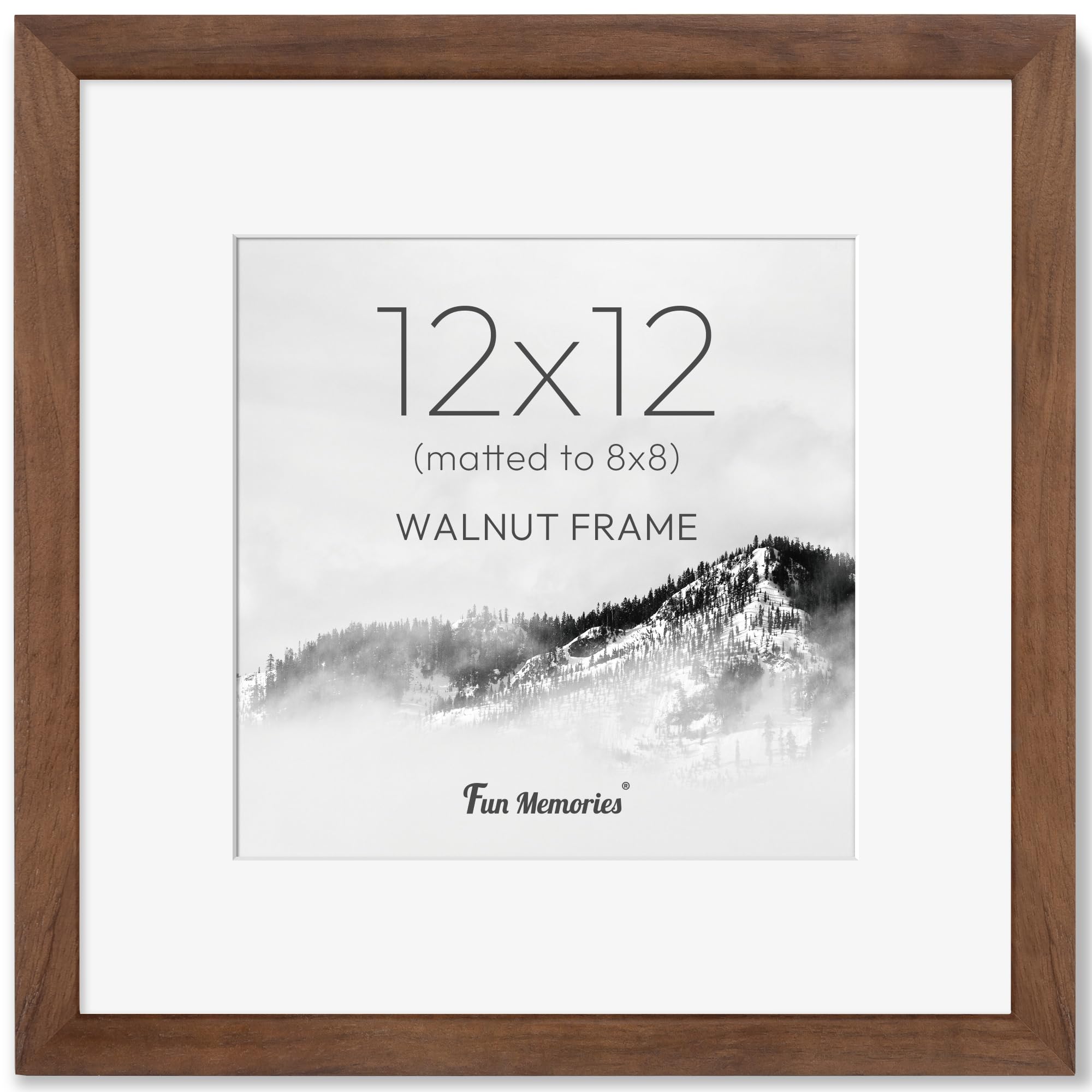 Amazon.com - Fun Memories 12x12 Picture Frame, USA-Sourced Walnut
